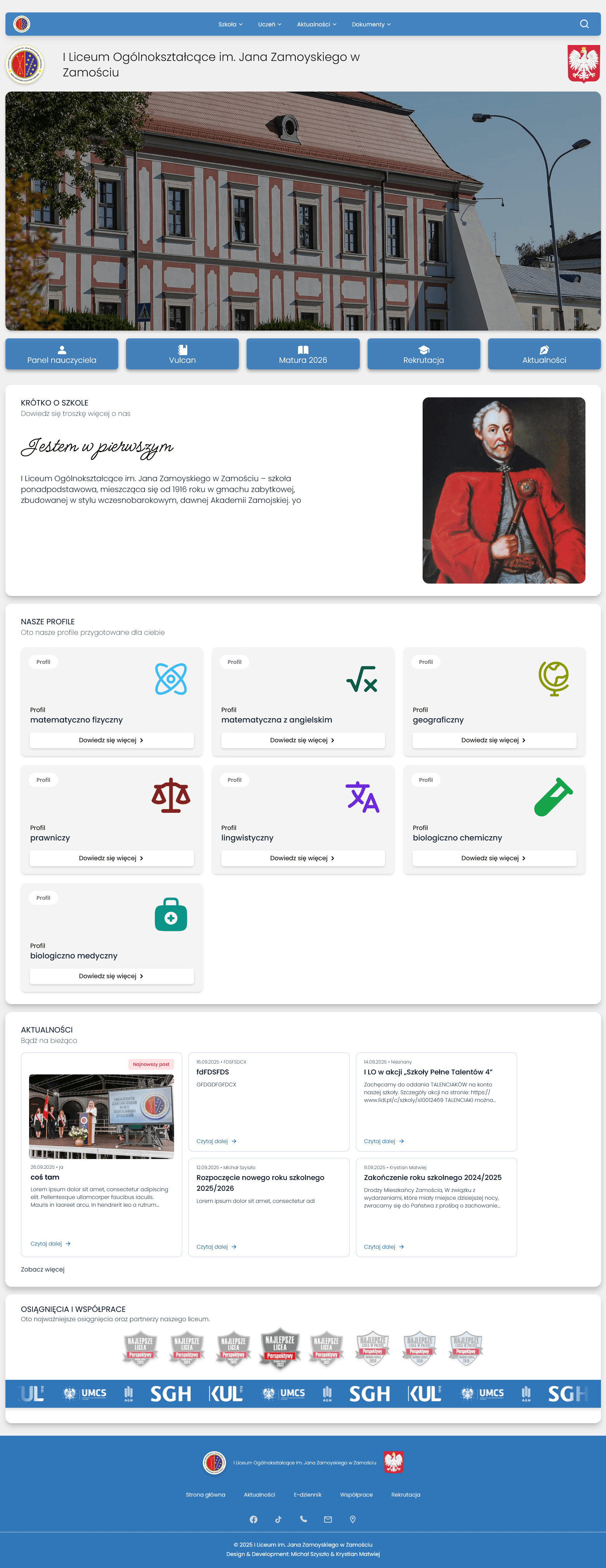 1 Liceum Ogólnokształcące im. Jana Zamoyskiego w Zamościu
